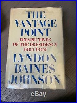 LYNDON BAINES JOHNSON The Vantage Point 1st Edition, SIGNED