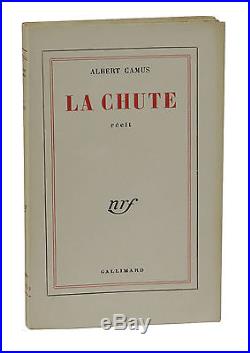 La Chute SIGNED by ALBERT CAMUS True First French Edition The Fall 1956 1st