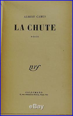 La Chute SIGNED by ALBERT CAMUS True First French Edition The Fall 1956 1st