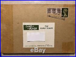 Land Rover-The Early Years Tony Hutchings- 1982 Signed First Edition Series 1