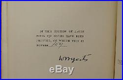 Later Poems W. B. YEATS Signed Limited Edition 1/250 First New & Revised