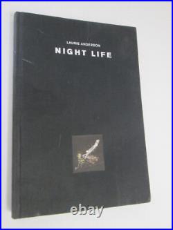 Laurie Anderson NIGHT LIFE First Edition SIGNED