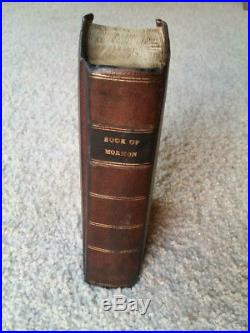 Lds The Book Of Mormon 1830 Leather Bound First Edition Signed Joseph Smith