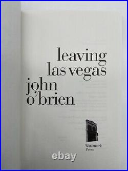 Leaving Las Vegas FIRST EDITION 1st Printing John O'BRIEN 1990