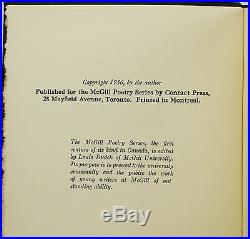 Let Us Compare Mythologies by LEONARD COHEN SIGNED to Aunt First Edition 1956