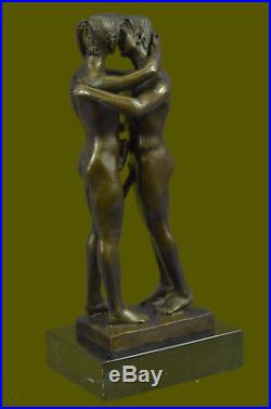 Limited Edition Gay Erotic Art First Kiss Bronze Sculpture Signed Original Decor