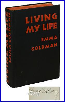 Living My Life EMMA GOLDMAN SIGNED First Single-Volume Edition 1934 Anarchism