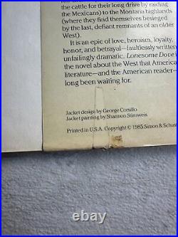 Lonesome Dove SIGNED First Edition 1st Printing Larry McMurtry Library Error