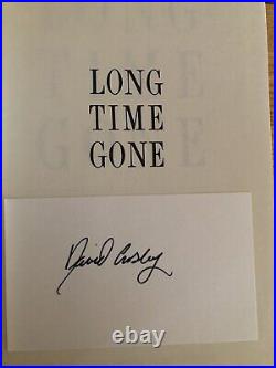 Long Time Gone by David Crosby (1988, Hardcover) Signed First Edition Excellent