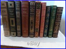 Lot of 10 Franklin Library Signed First Editions Leather Bound