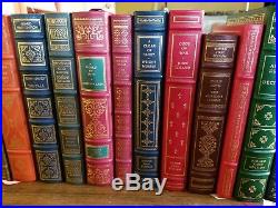 Lot of 23 Franklin Library Signed First Edition Society, Full Leather Covers