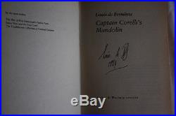 Louis de Bernieres,'Captain Corelli's Mandolin', SIGNED first edition 1st/1st