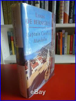 Louis de Bernieres,'Captain Corelli's Mandolin' SIGNED first edition UK 1st/1st