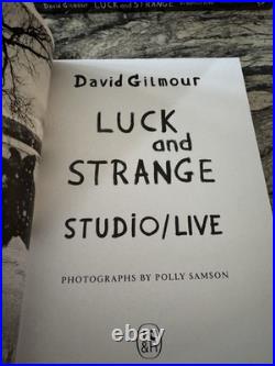 Luck and Strange Signed David Gilmour Pink Floyd Hardback