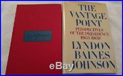 Lyndon B Johnson Signed The Vantage Point 1971 First Edition