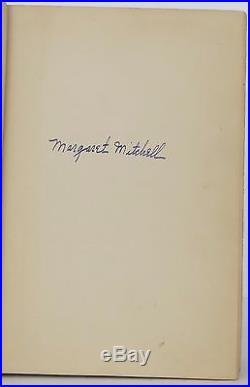 MARGARET MITCHELL Gone with the Wind SIGNED FIRST EDITION