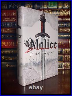 Malice SIGNED by JOHN GWYNNE Rare Limited Hardback 1st Edition & Print 1/500