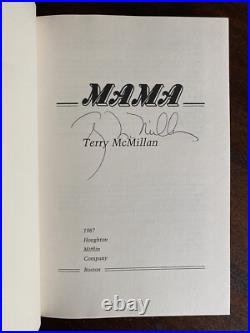 Mama SIGNED FIRST EDITION Terry McMillan 1/1 1st Printing (Her First Book) HCDJ