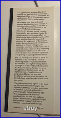 Margaret THATCHER The Downing Street Years SIGNED 1st Edition 1st Imp 1993 Margaret THATCHER The Downing Street Years SIGNED 1st Edition 1st Imp 1993