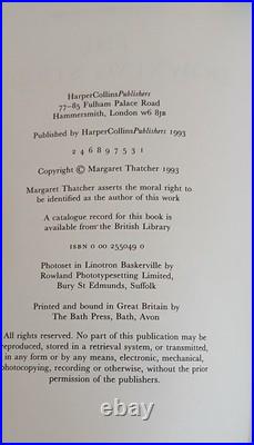 Margaret Thatcher'The Downing Street Years' Unread 1st Edition Hand signed