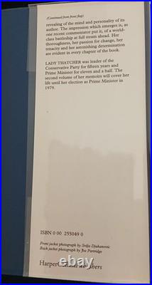 Margaret Thatcher'The Downing Street Years' Unread 1st Edition Hand signed