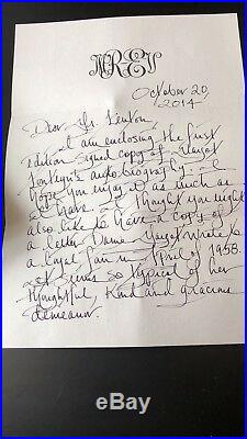 Margot Fonteyn Autobiography Signed First Edition With Accompanying Letters BG