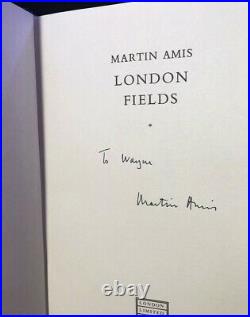 Martin Amis London Fields VERY RARE 2X SIGNED LIMITED First Edition #122/150