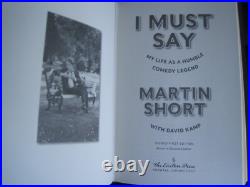 Martin Short Signed I Must Say Easton Press First Edition Leather