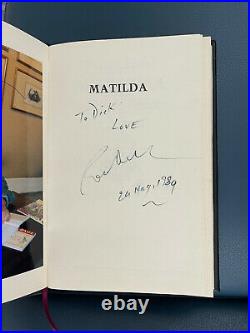 Matilda by Roald Dahl 1st Edition signed by Roald Dahl
