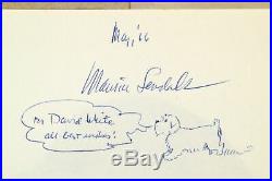 Maurice SENDAK / Where the Wild Things Are Signed 1st Edition 1963