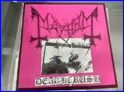 Mayhem deathcrush 1st edition euronymous sign 1st ed LP with insert