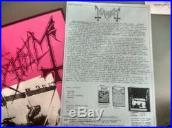 Mayhem deathcrush 1st edition euronymous sign 1st ed LP with insert