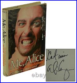 Me, Alice SIGNED by ALICE COOPER First Edition 1st Print 1976 Steven Gaines