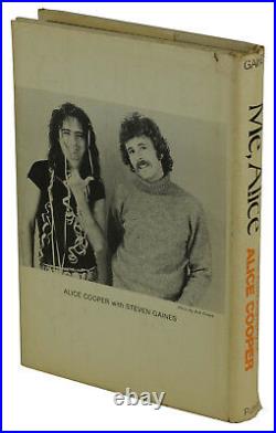 Me, Alice SIGNED by ALICE COOPER First Edition 1st Print 1976 Steven Gaines