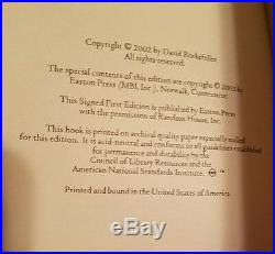 Memoirs David Rockefeller Easton Press Signed First Edition COA 554/1300