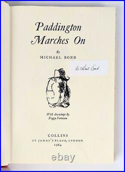 Michael Bond Paddington Marches On First Edition Signed
