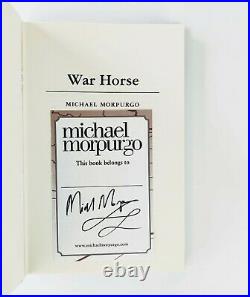 Michael Morpurgo War Horse First Edition Signed to Bookplate