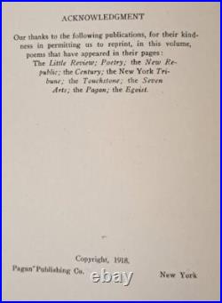 Minna And Myself by Maxwell Bodenheim Signed Inscribed 1918 First Edition Poetry