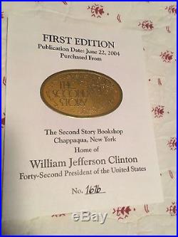 My Life Bill Clinton Signed First Edition with plate number 1616 from Chappaqua