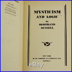 Mysticism and Logic by BERTRAND RUSSELL SIGNED First Edition 1929 Nobel Prize