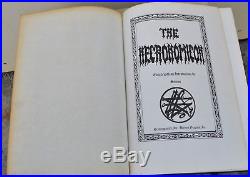 NECRONOMICON Deluxe SIGNED First Edition Qliphoth Grimoire Kenneth Grant RARE