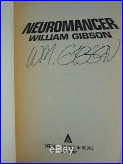 NEUROMANCER by William Gibson 1st PB Edition First Print, 1984, SIGNED by Author