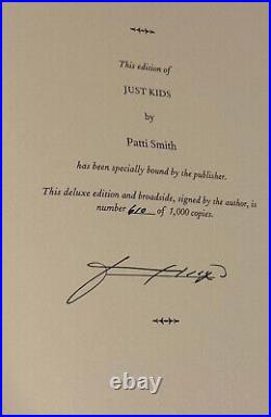 NEW Patti Smith JUST KIDS Signed Limited First Edition Traycased Ecco Press #610