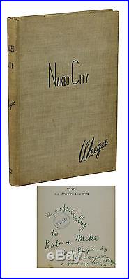 Naked City SIGNED by WEEGEE First Edition 1st 1945 New York City Photography