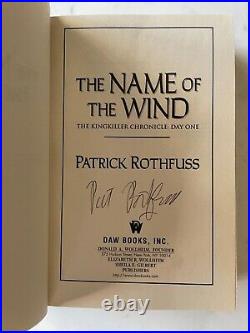 Name of the Wind by PATRICK ROTHFUSS Hardback signed 1st Edition Print Kvothe