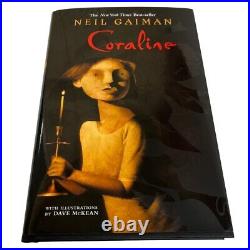 Neil Gaiman CORALINE Signed First Edition Later Printing Illustrated autographed