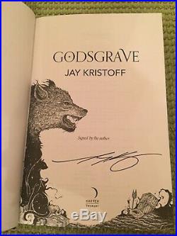 Nevernight and Godsgrave signed by Jay Kristoff hardcover UK first editions