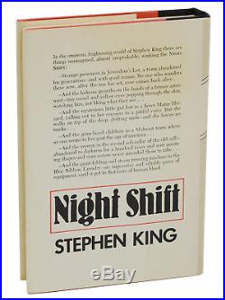 Night Shift by STEPHEN KING SIGNED First Edition 1978 Complimentary Copy 1st