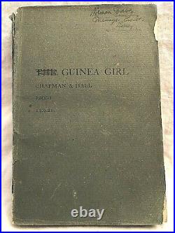 Norman Davey The Guinea Girl Signed Proof with Handwritten Amendments, 1921