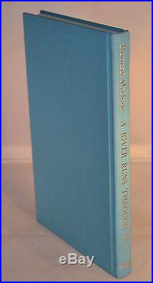 Norman MacLean SIGNED & INSCRIBED A River Runs Through It First Edition